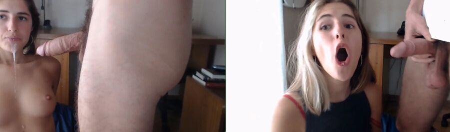 Antes/después de tratamientos faciales amateur con semen 34