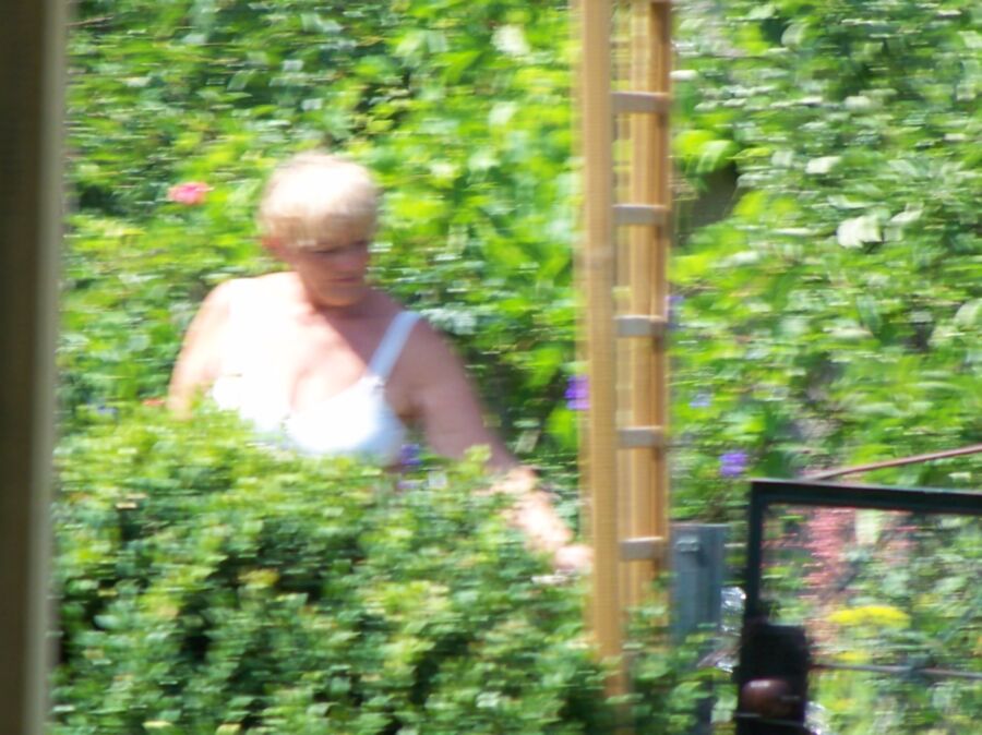 Granny in garden. 3  [2019]