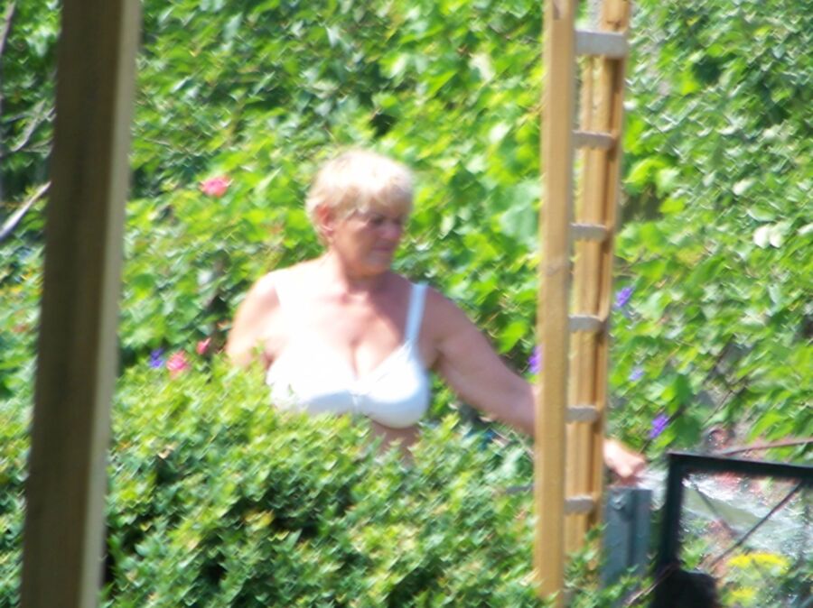 Granny in garden. 3  [2019]