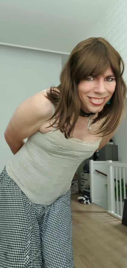 Dutch crossdresser Femke in chastity