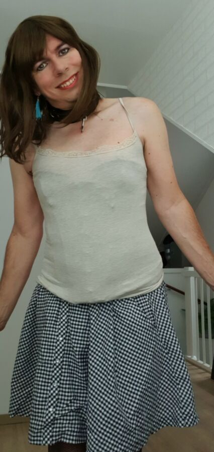 Crossdresser holandesa Femke en castidad