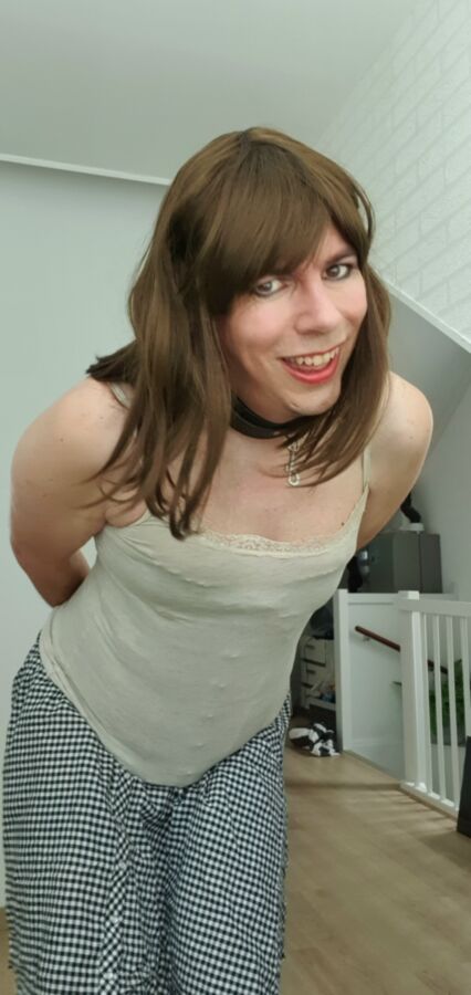 Dutch crossdresser Femke in chastity