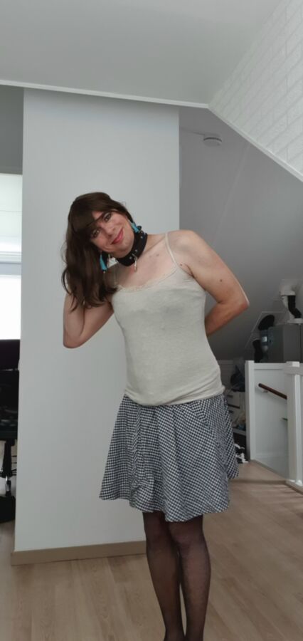 Dutch crossdresser Femke in chastity