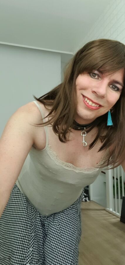 Dutch crossdresser Femke in chastity