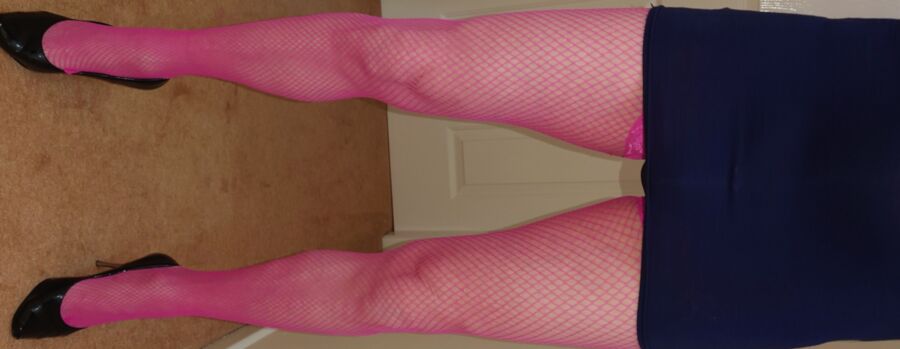 Pink Fishnet Stockings.