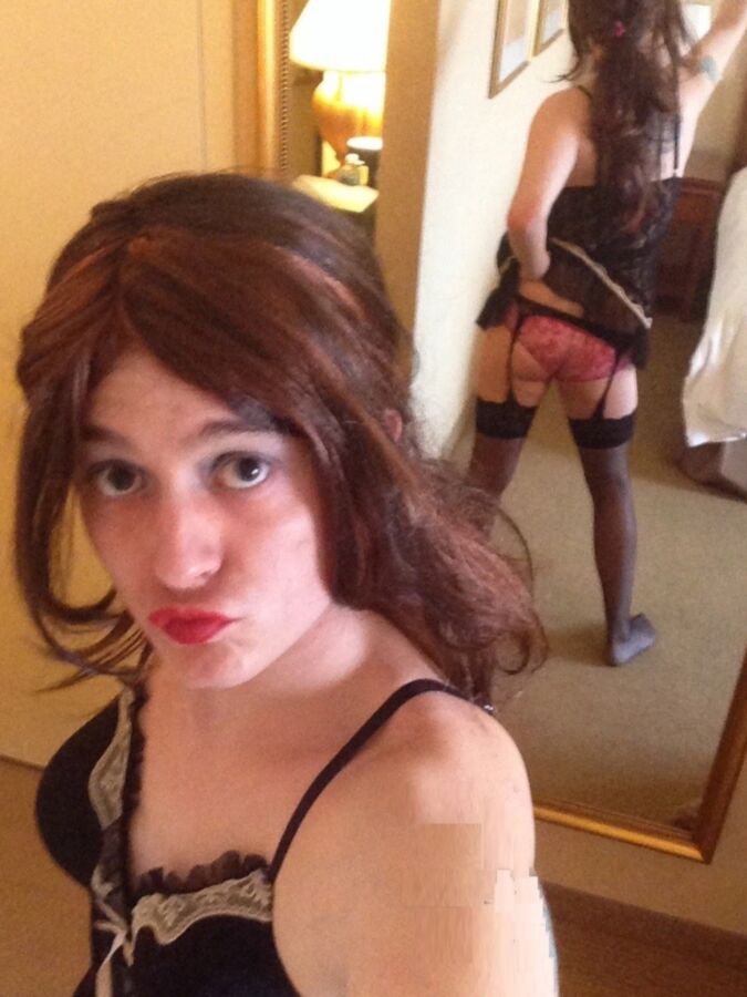 Sissydeanna trap trans femboy sissy brunette