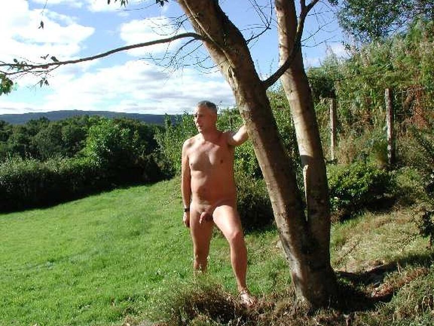 Ian outdoor nude strip and walk, Copy and spread.