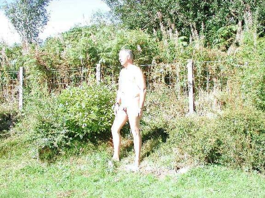 Ian outdoor nude strip and walk, Copy and spread.