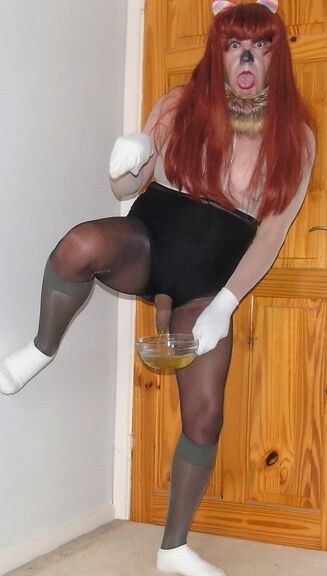 Queer sissy Sally Woofters piss Humiliation for THEFORBIDDENMAN