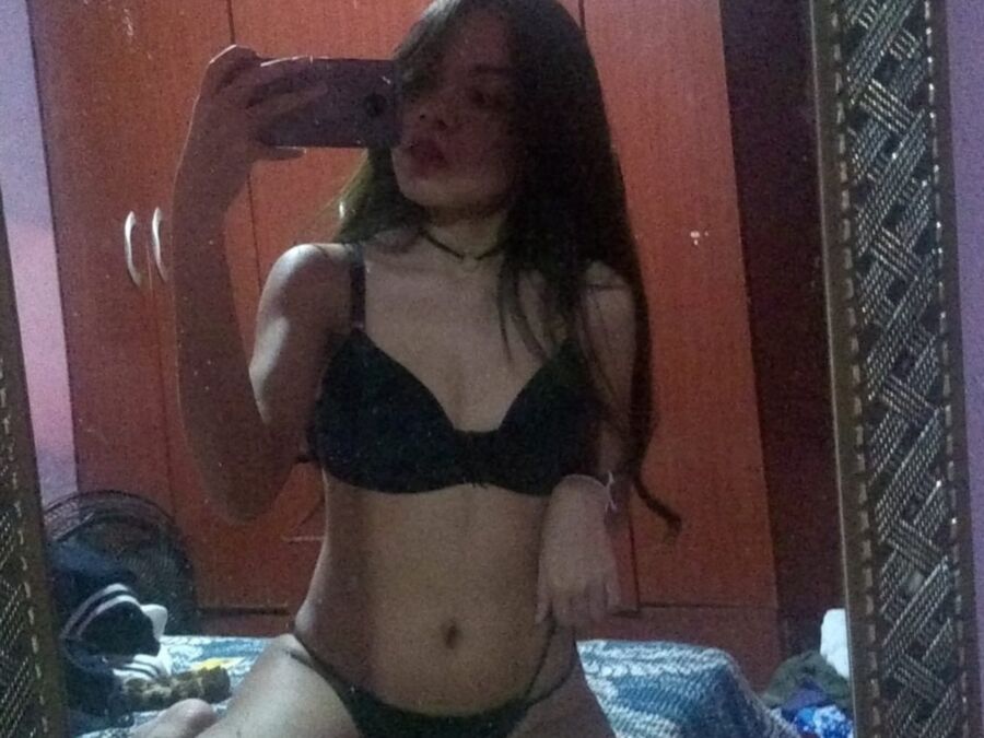 Latina teen with dark nipples, ENJOY