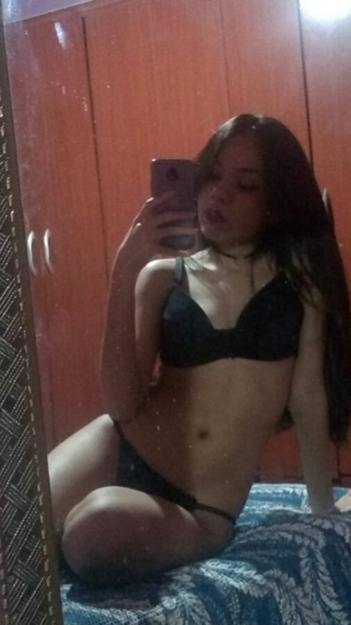 Latina teen with dark nipples, ENJOY