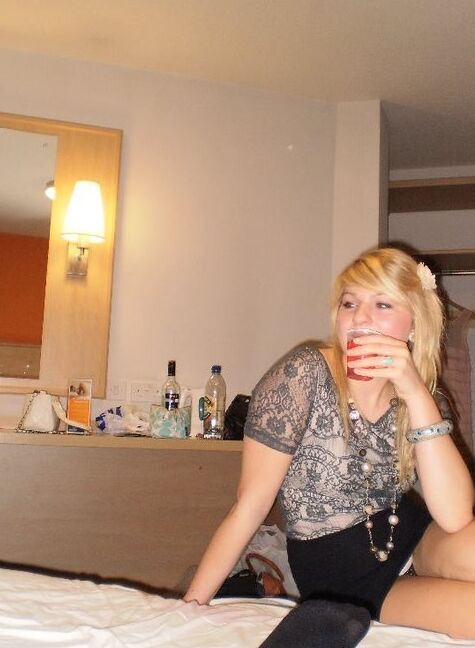 Teens getting to party in hotel room - Flashing knickers