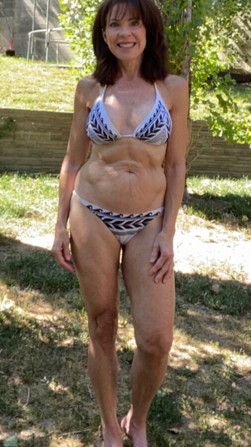 Slutty Liberal Mature MILF  in a Bikini .Hot  Plus Bikini Body