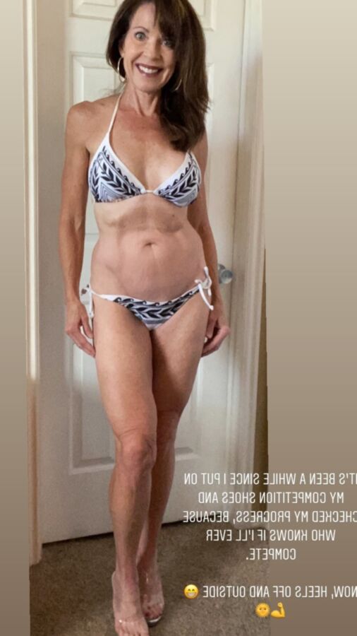 Slutty Liberal Mature MILF  in a Bikini .Hot  Plus Bikini Body