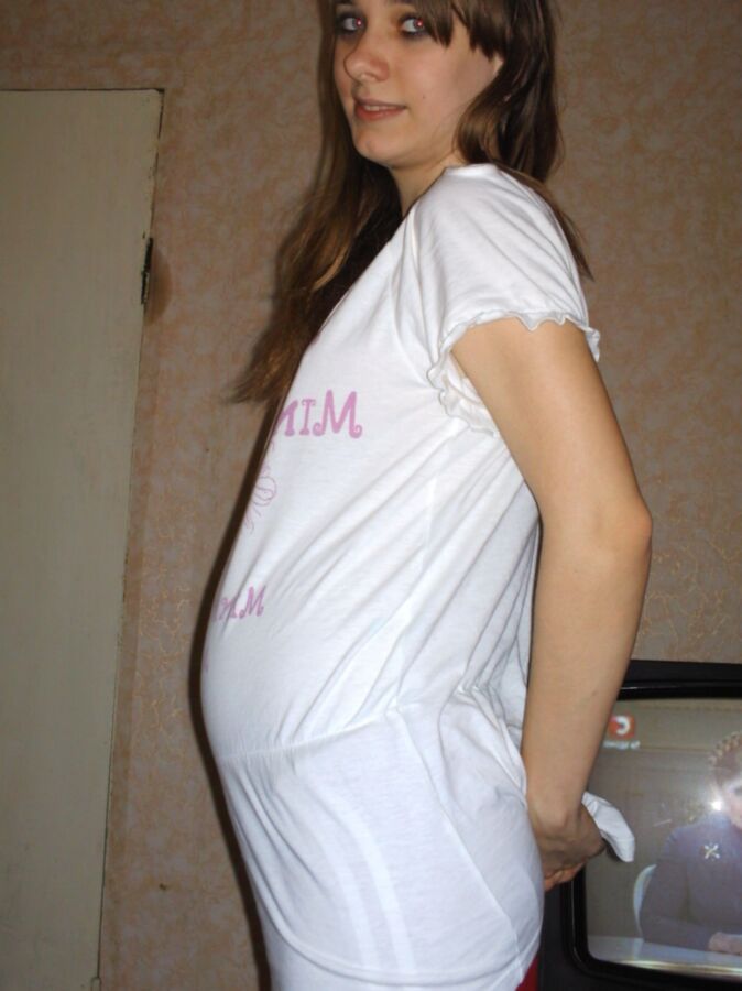 Russian pregnant teenager