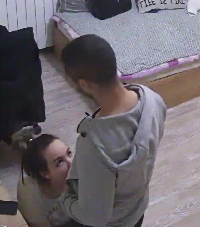 Um jovem casal da Ucrânia. 