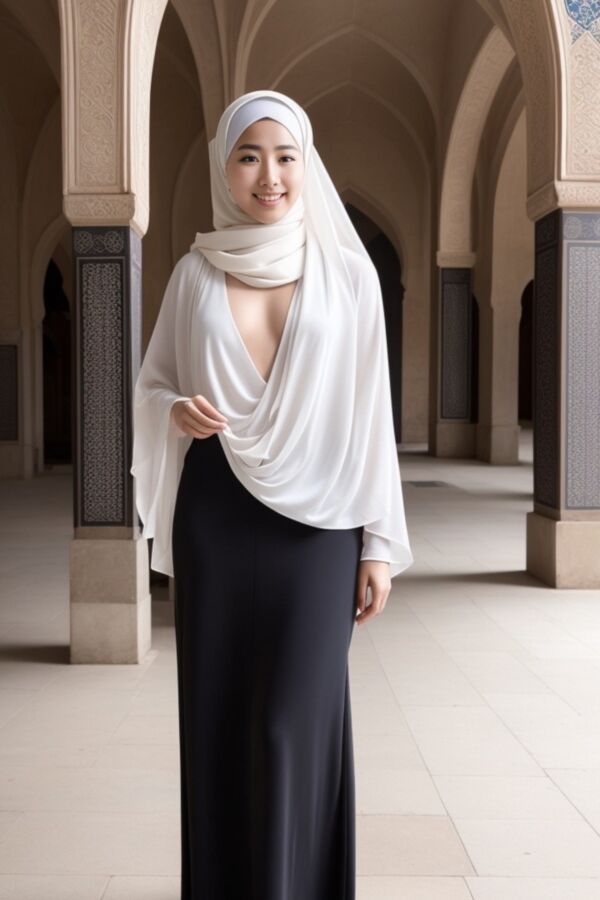 Naughty Korean hijabi