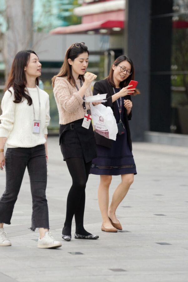 Asiatische Strumpfhosen und Flats