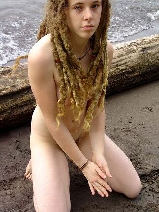 hippie goddess skye dreadlocks hairy outdoors part