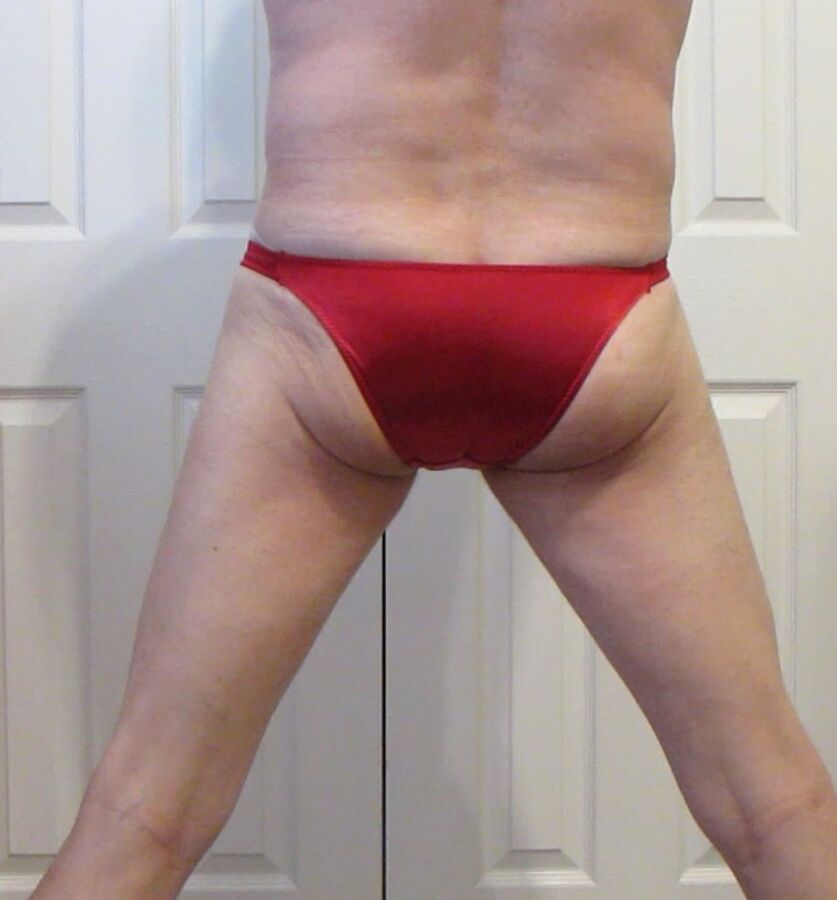 nylon satin bikini panties