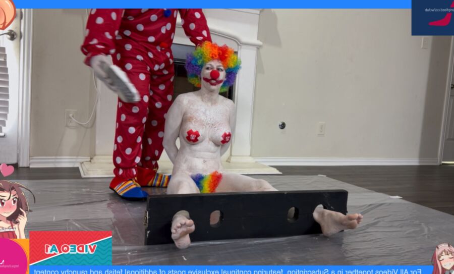 EMBARRASSING BONDAGE THIEF TURNED INTO SILLY NAKED JESTER SLAVE