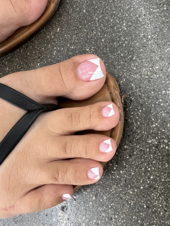 French Tip Pedicure