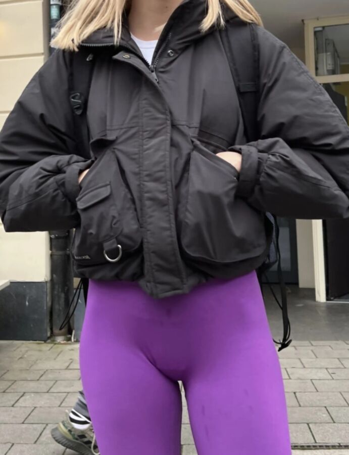 leggins, cul, serré, voyeur