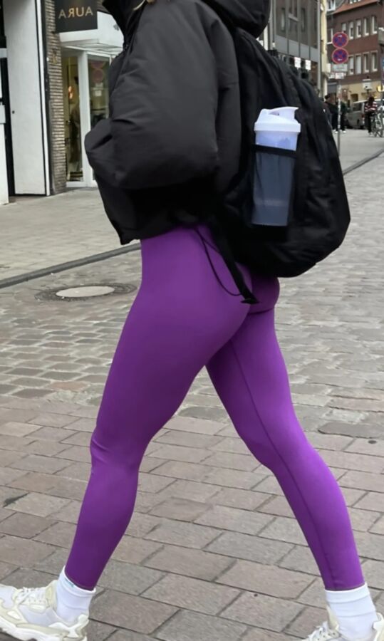 leggins, cul, serré, voyeur