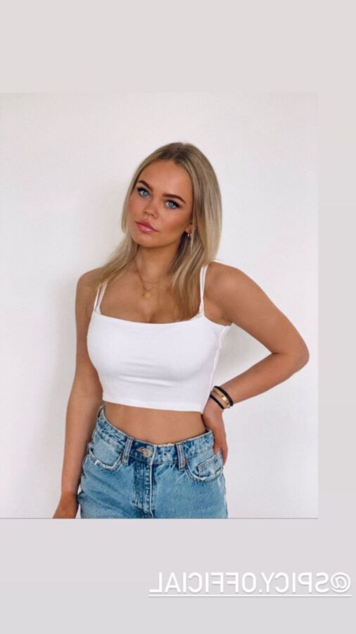 Dutch blonde teen girl with huge boobs