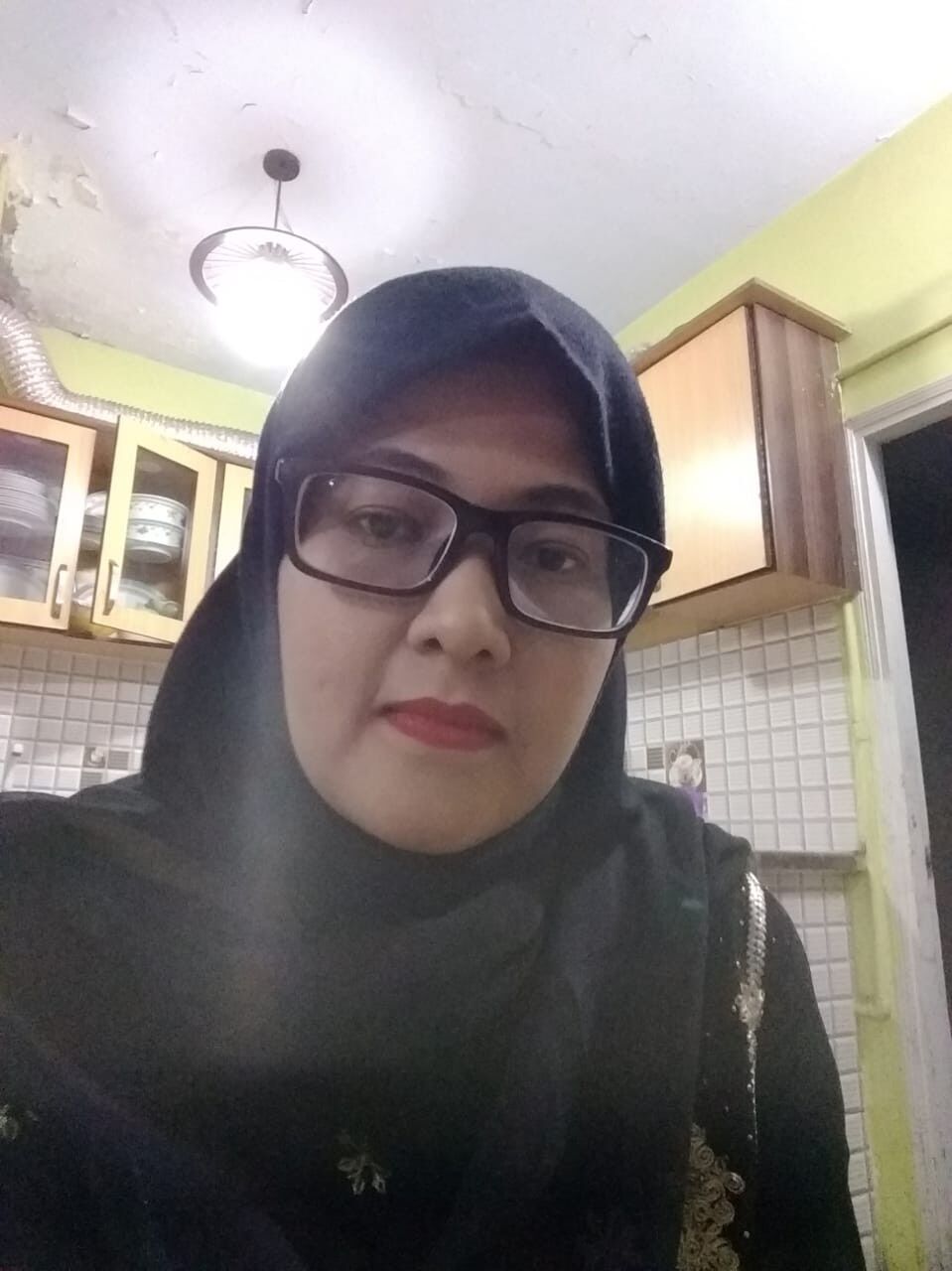 Hijabi asiático para homenajes Cum