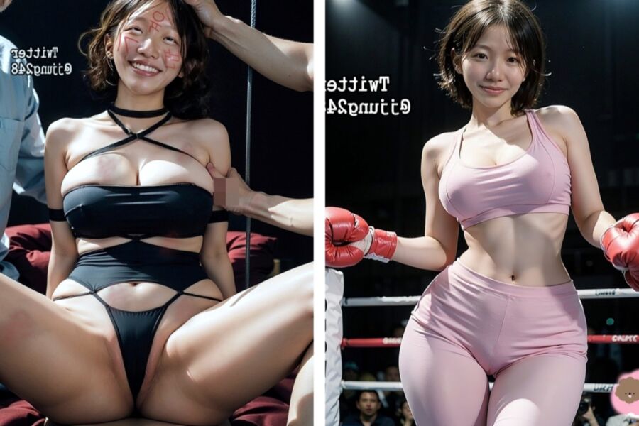 Korean slut jjung - Before & After