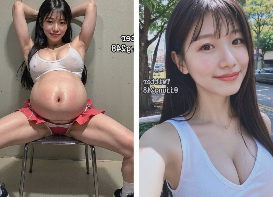 Korean slut jjung - Before & After