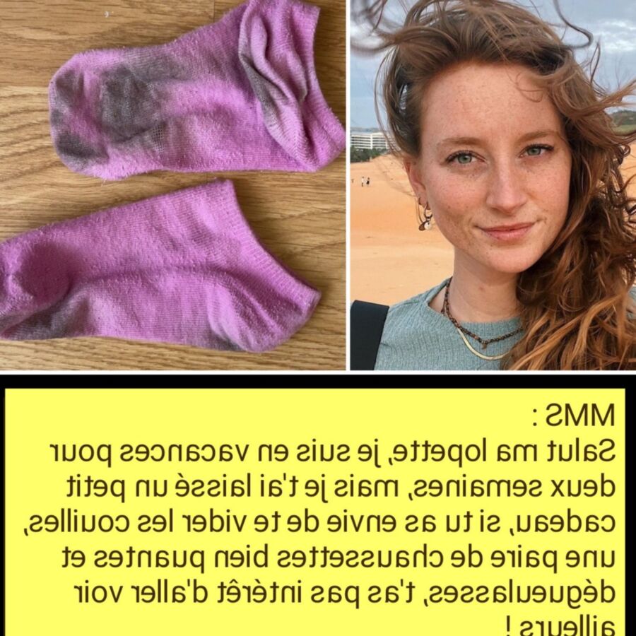 French caption (francais) elles donnent leurs chaussettes