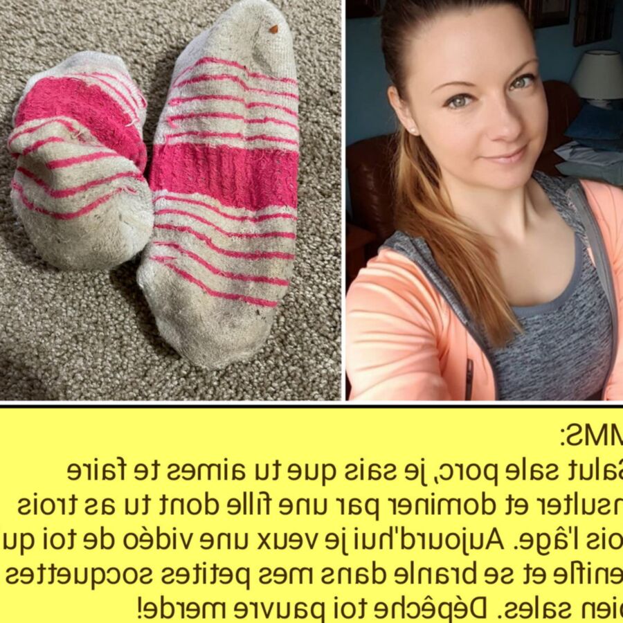 Французская подпись (francais) elles donnent leurs chaussettes