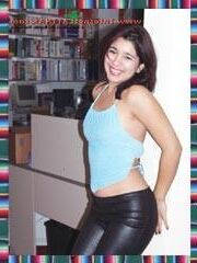 Claudia in and out of leather Internet Latinas