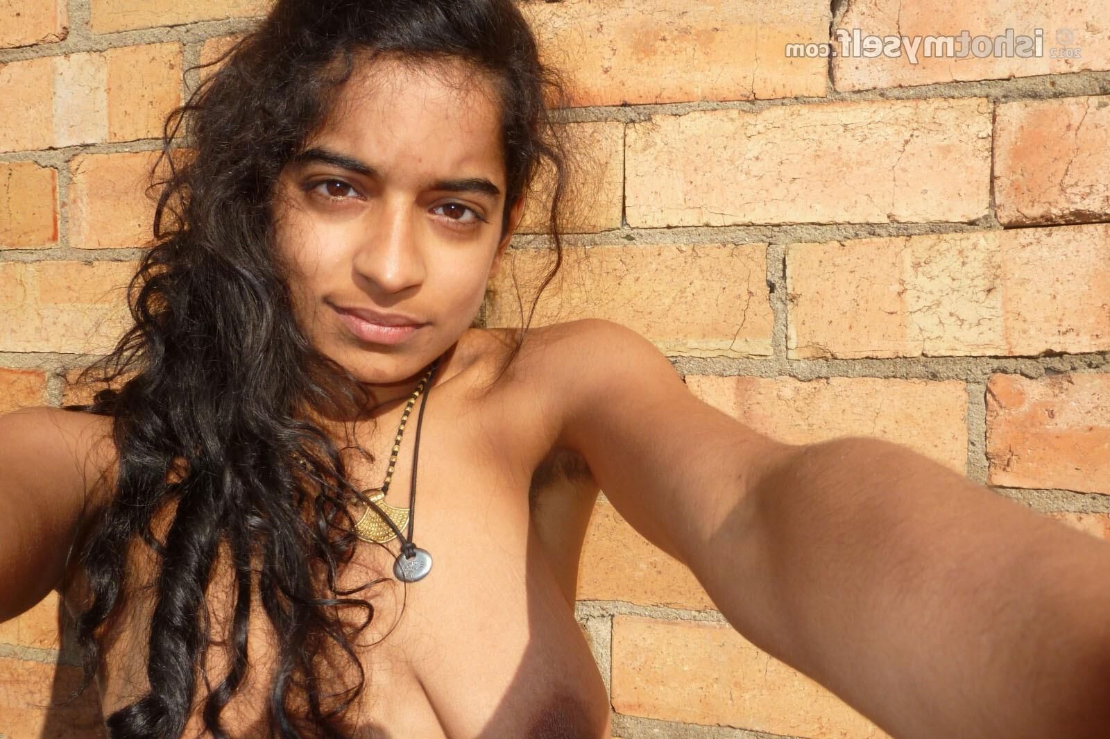 India joven amateur autodisparo