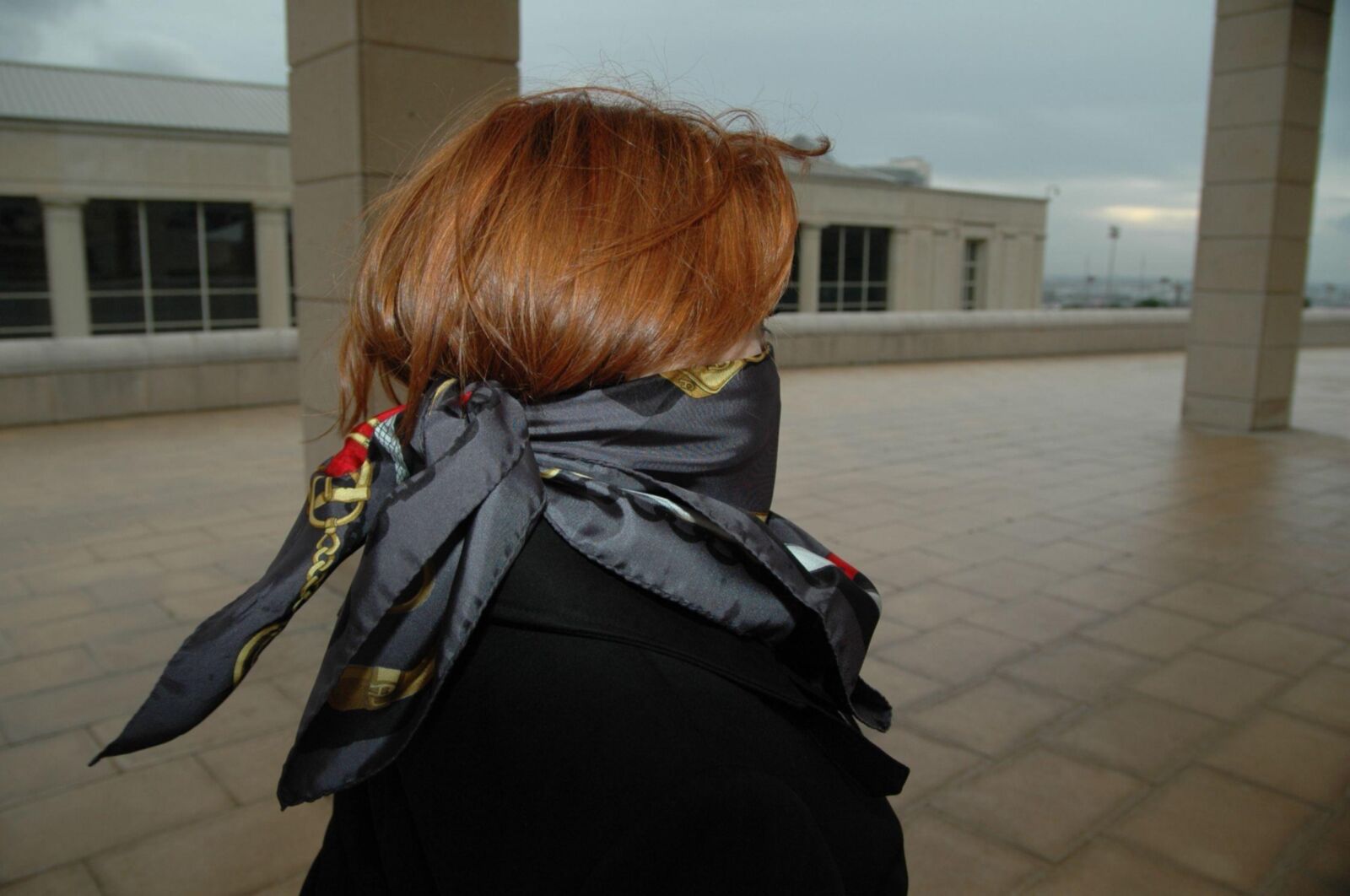 Classy gray scarf