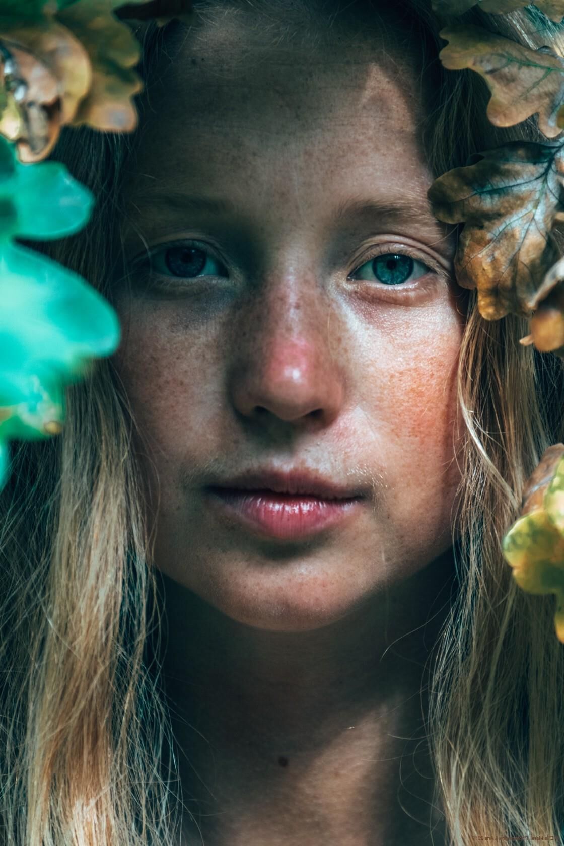 Freckled ginger girl from Sweden