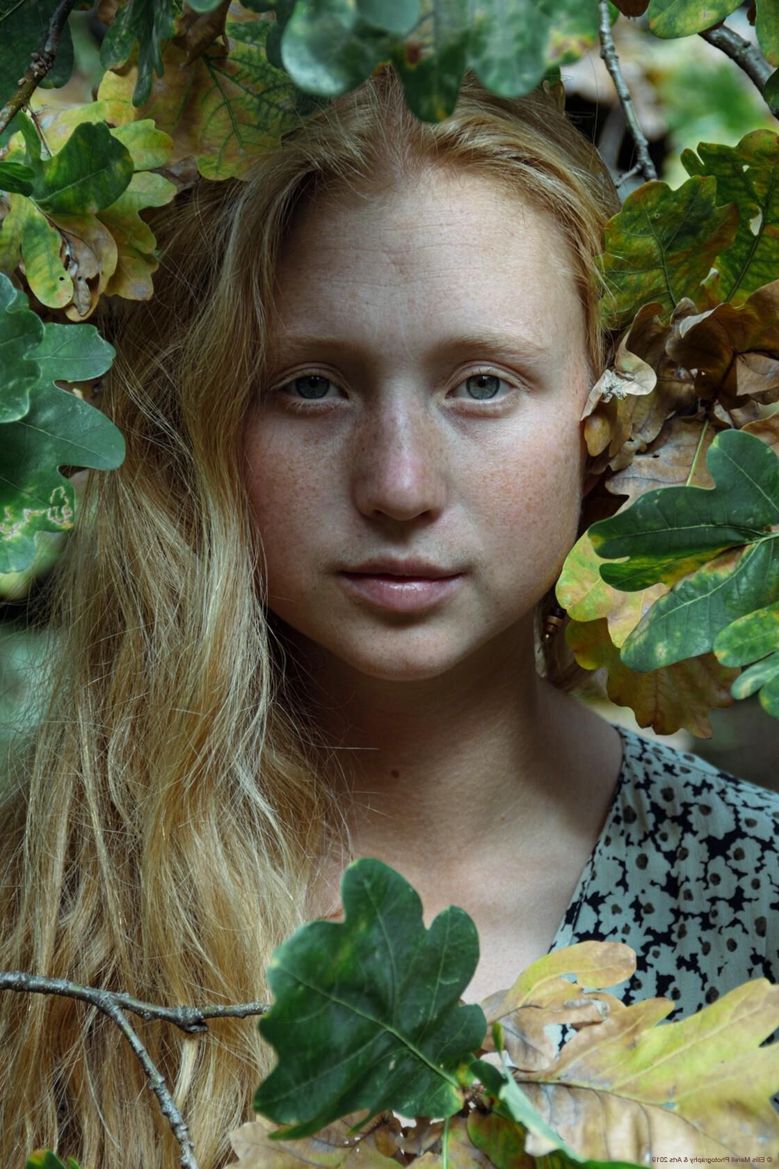 Freckled ginger girl from Sweden