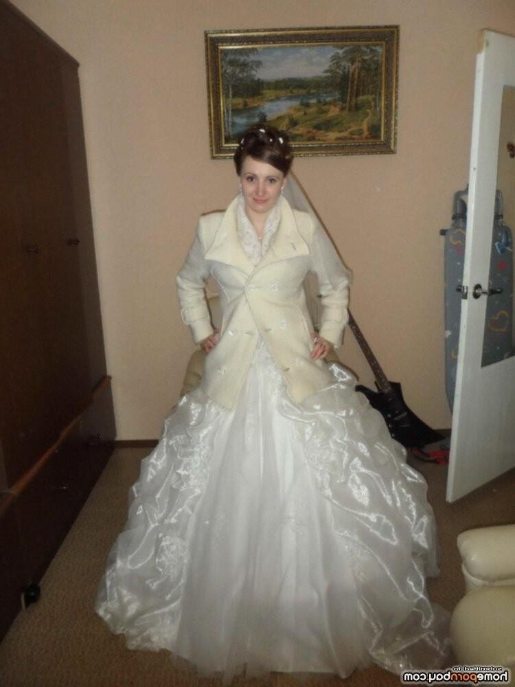 Belleza recién casada de Ucrania o Rusia.