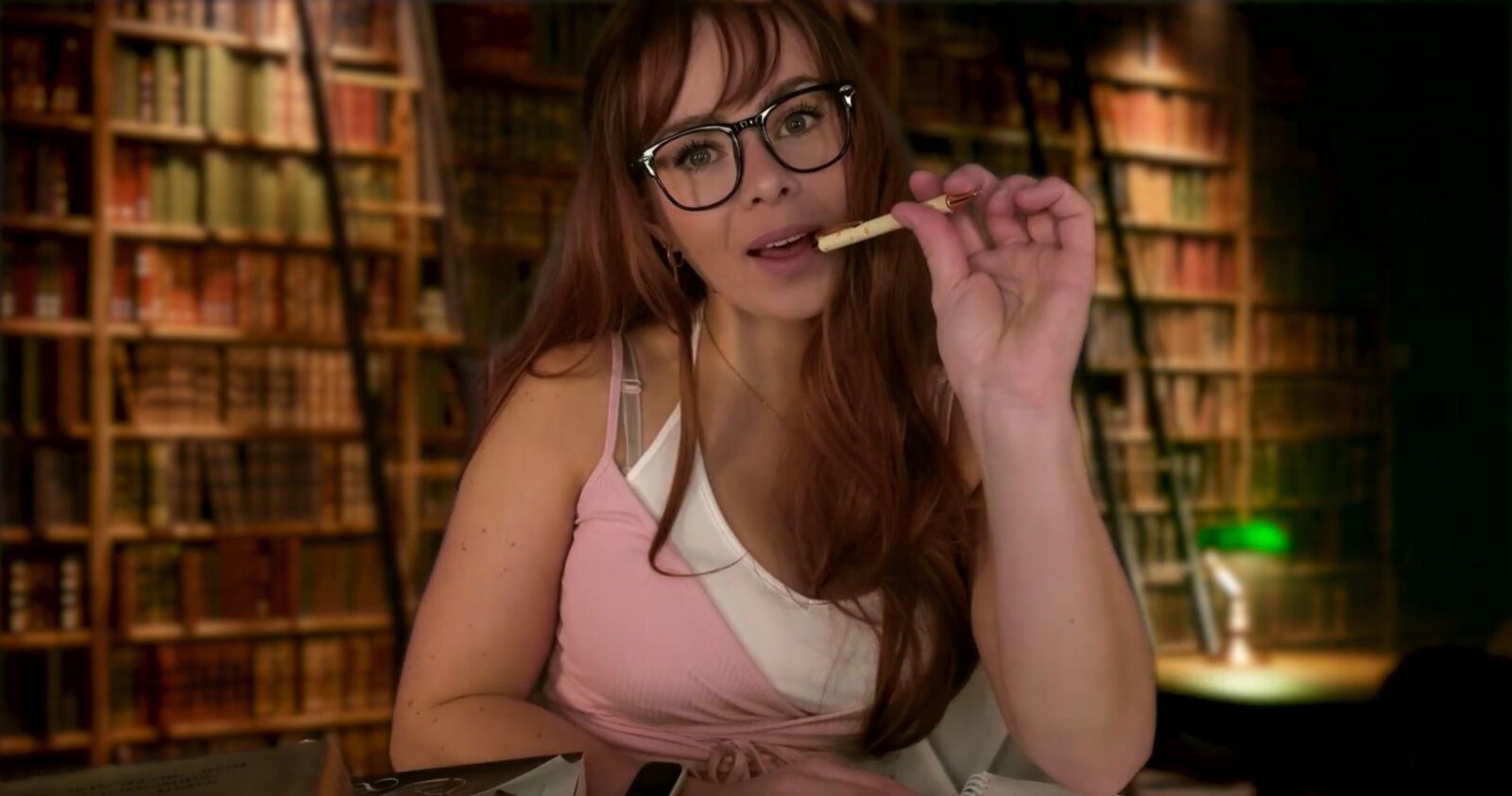 Scottish Murmurs ASMR   Redheaded Girl in the Library Likes You