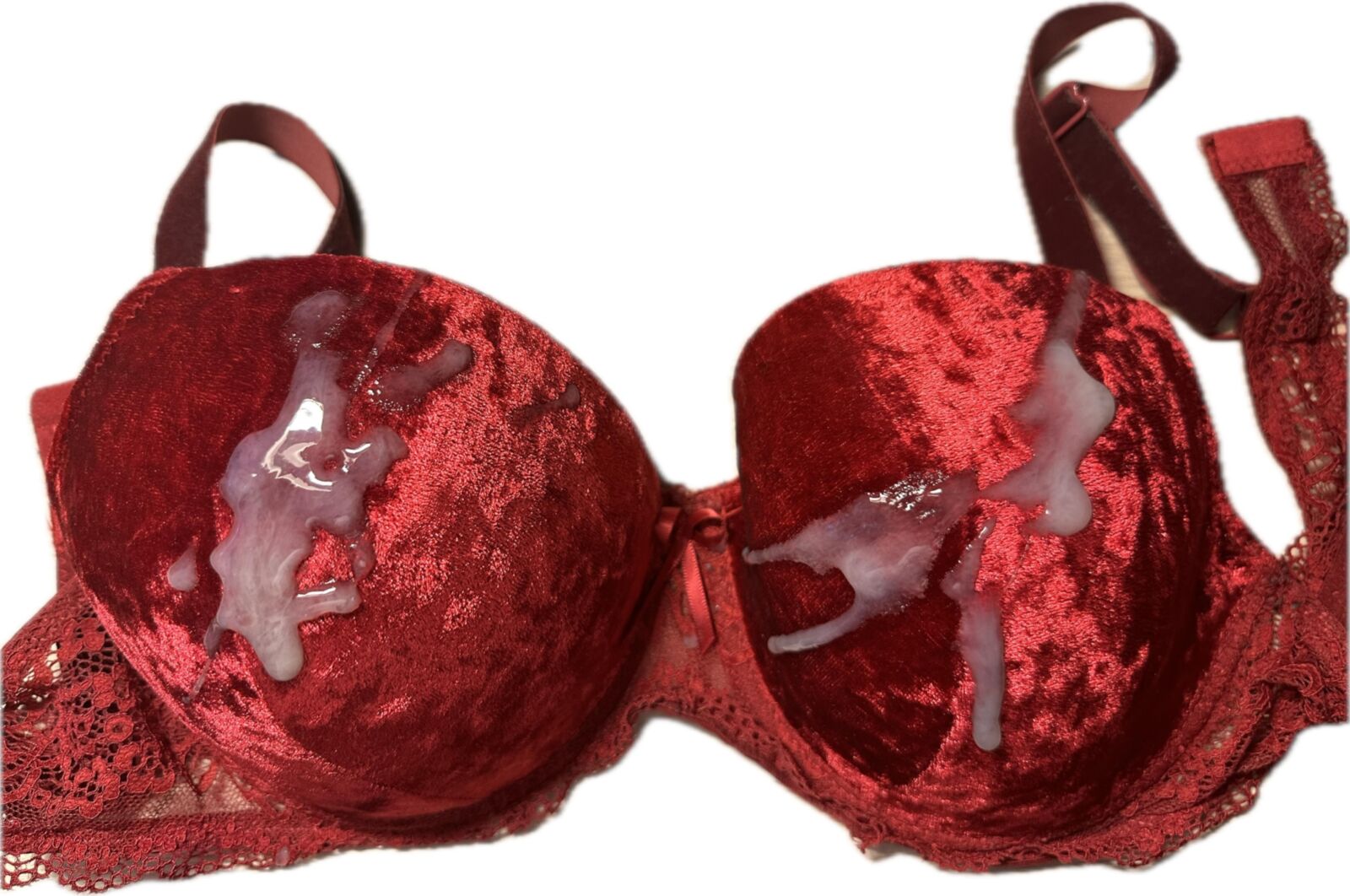 Cum on Bras / Peituda Ruiva MILF Puta Esposa Silke 80C (36C)