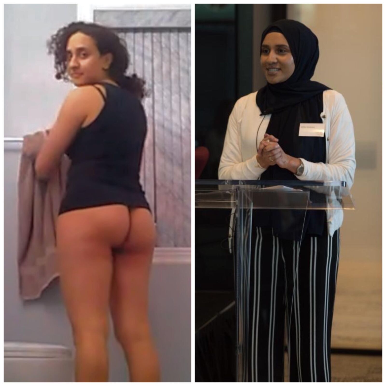 Hijabi Amateur Expuesto