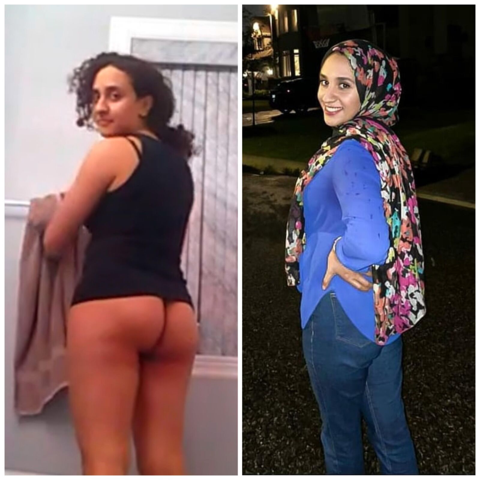 Hijabi Amateur Expuesto