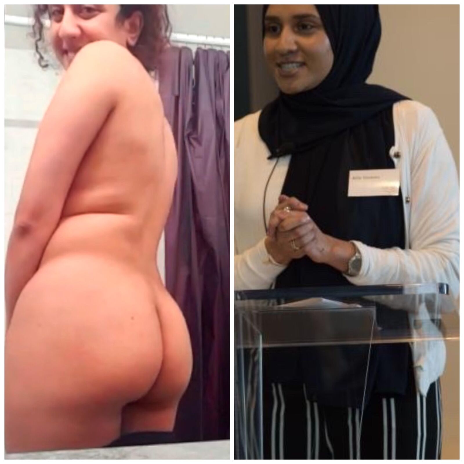 Hijabi Amateur Expuesto