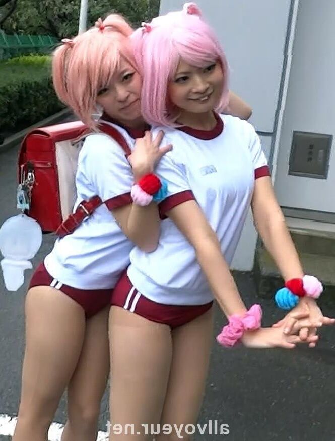 Japanese Teens Cosplay sexy Downblouse and Upskirts 