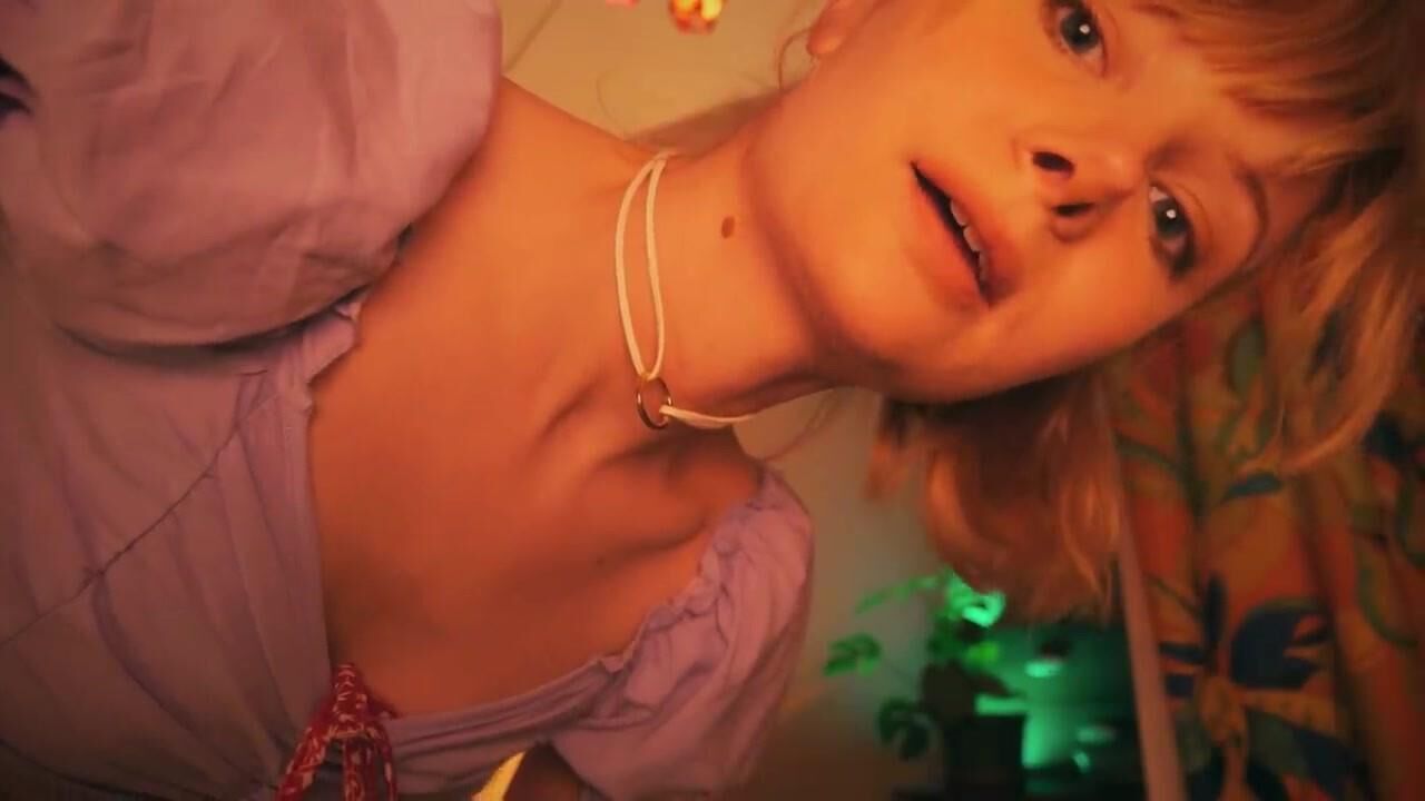 Blue Whispers ASMR Pale Ginger with a smoking hot body.