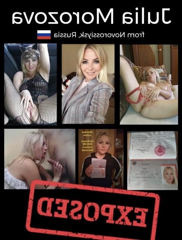 Pretty blonde Russian slut Julia from Novorossiysk