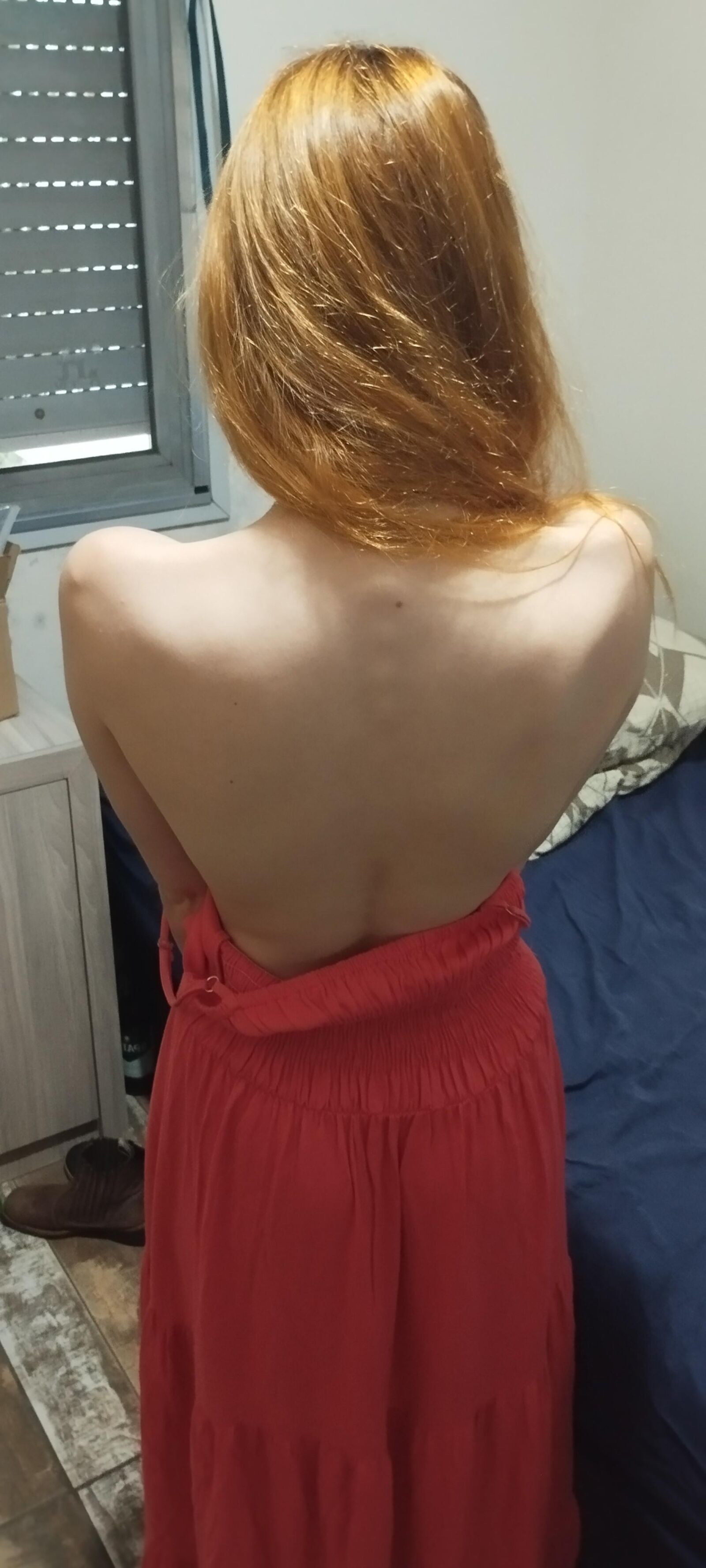 Redhead girlfriend posing for me