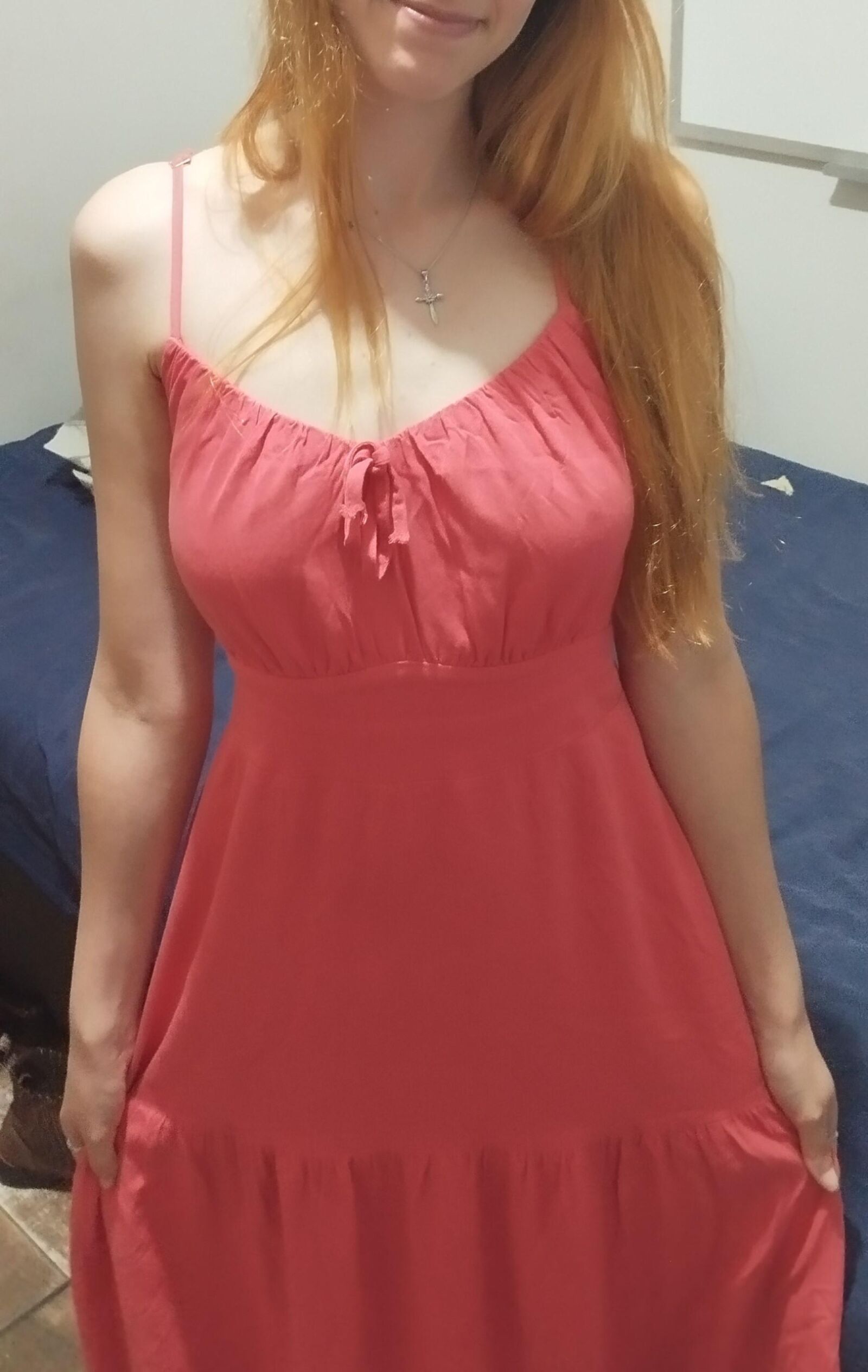 Redhead girlfriend posing for me